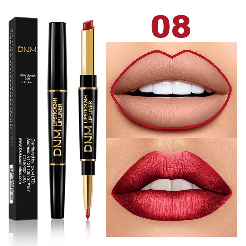 2 In 1 Lápiz labial de doble punta Mate