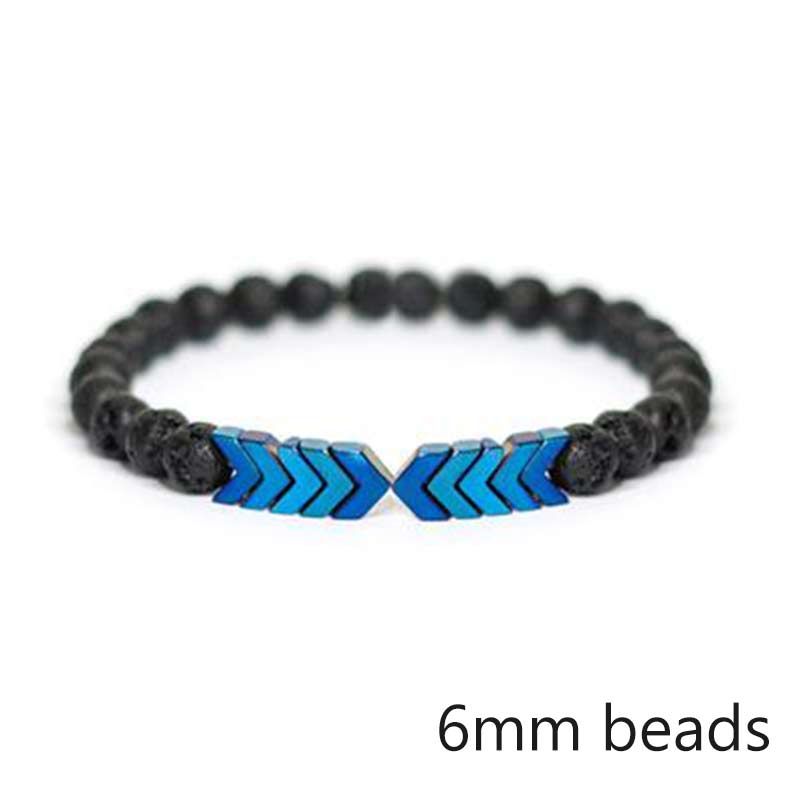 Pulsera de piedra de Lava para hombre