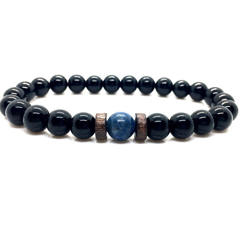 Pulsera de piedra de Lava para hombre