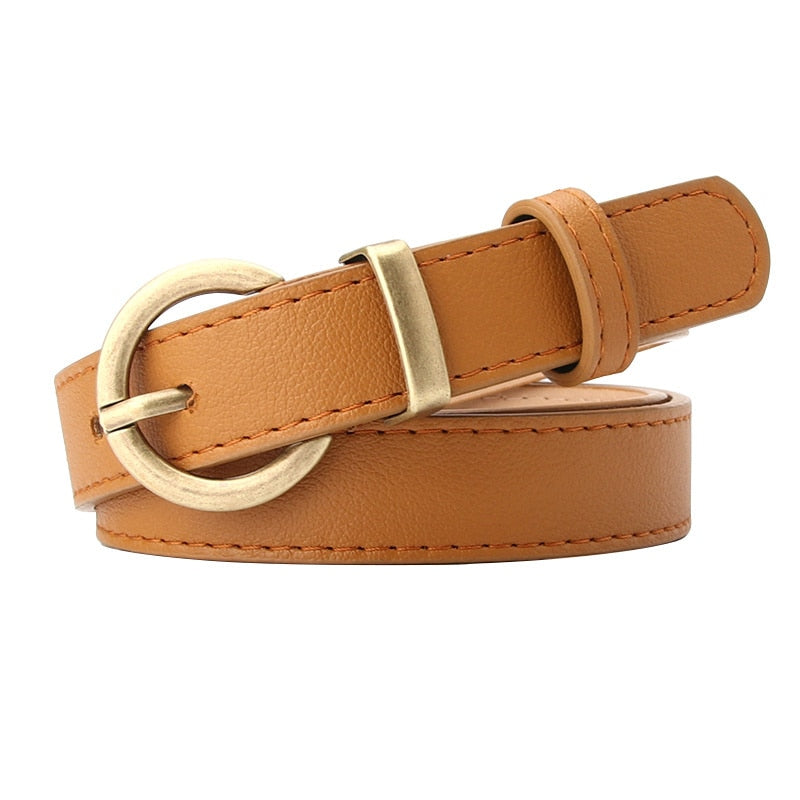 Cinturón fino para mujer