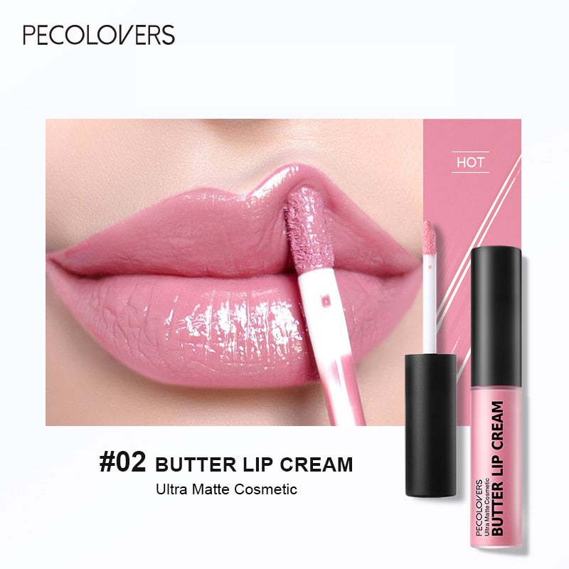 Brillo de labios sedoso larga duración de 10 colores que contiene vitamina E