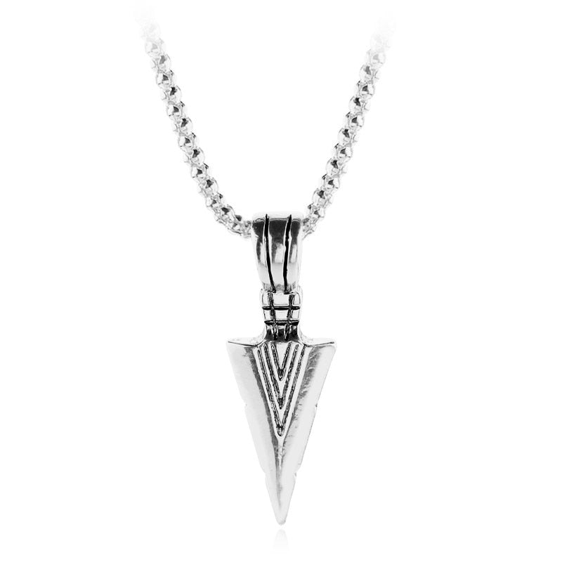 Collar largo con colgante de flecha Men Fashion