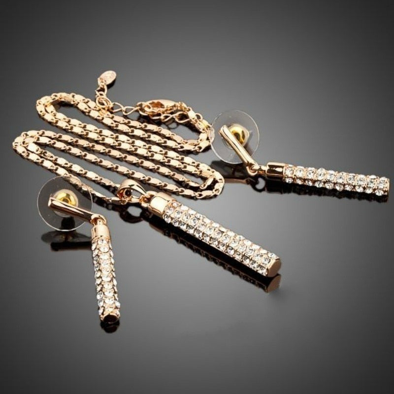 Pendientes de varilla cilíndrica creativas