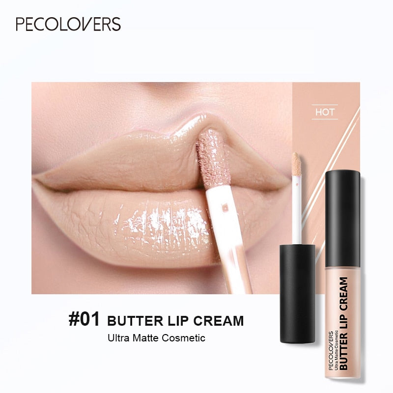 Brillo de labios sedoso larga duración de 10 colores que contiene vitamina E