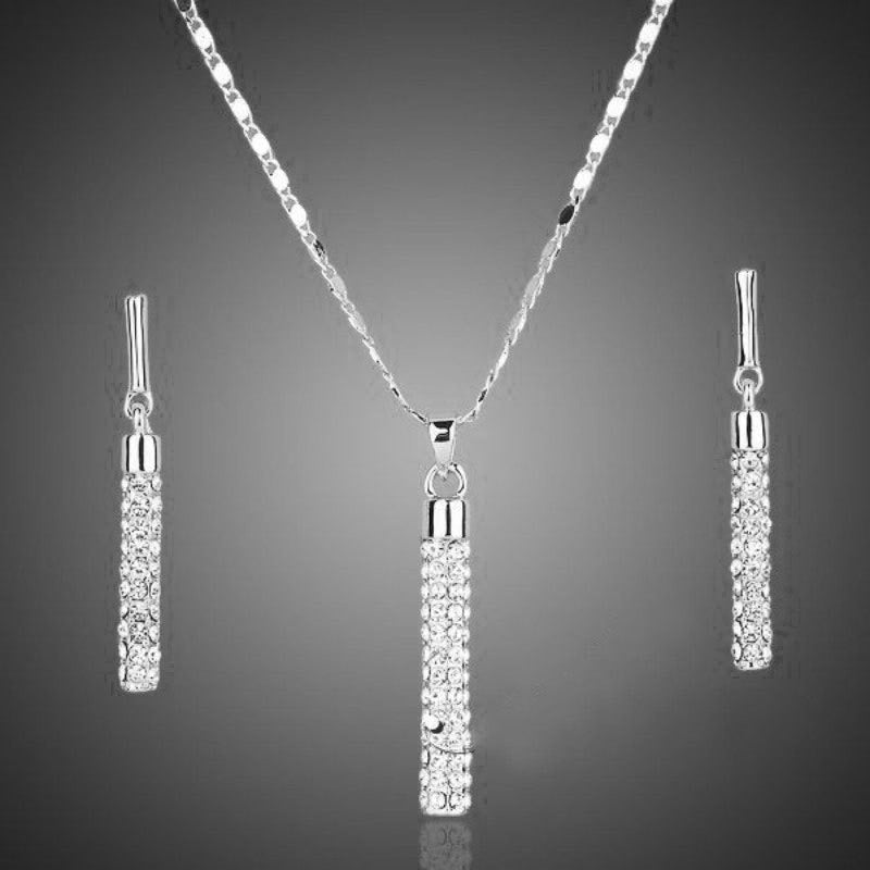 Pendientes de varilla cilíndrica creativas