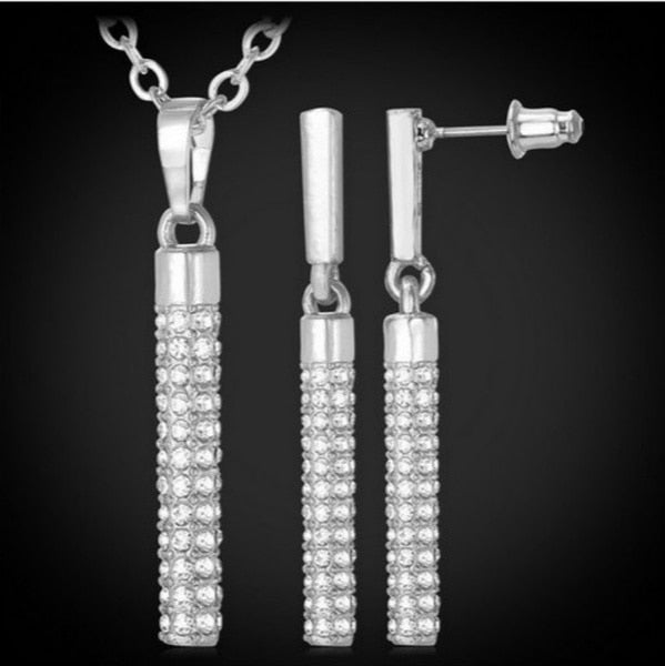 Pendientes de varilla cilíndrica creativas