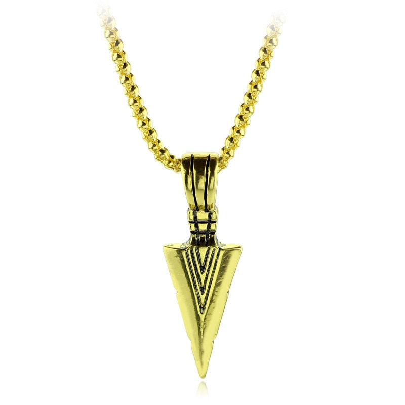Collar largo con colgante de flecha Men Fashion