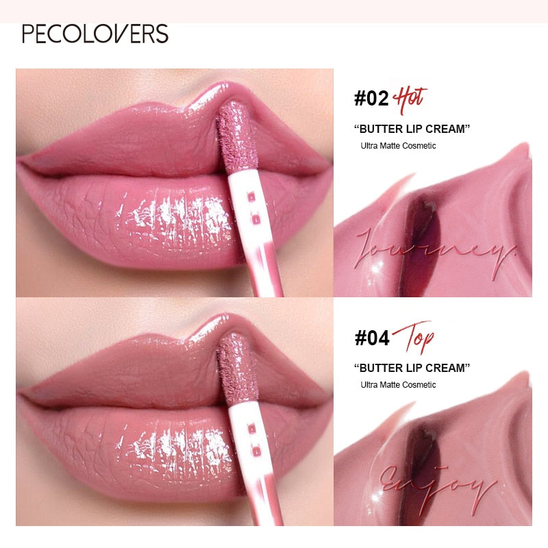 Brillo de labios sedoso larga duración de 10 colores que contiene vitamina E