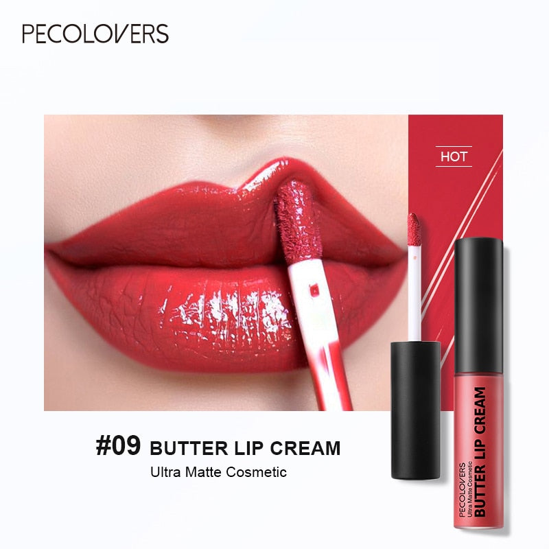 Brillo de labios sedoso larga duración de 10 colores que contiene vitamina E