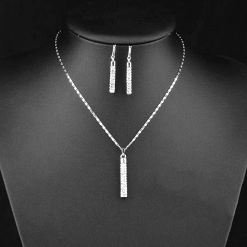 Pendientes de varilla cilíndrica creativas