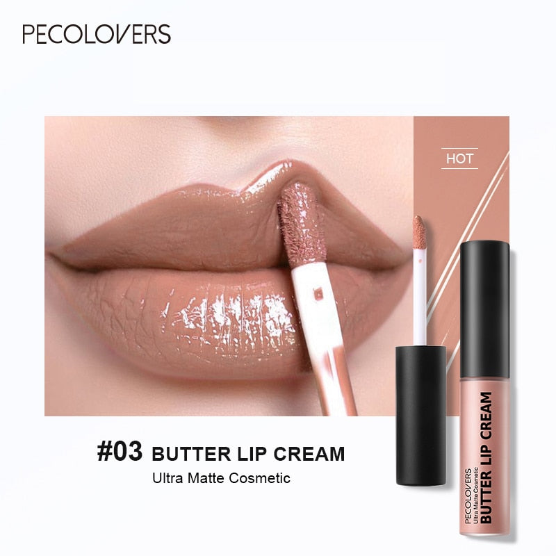 Brillo de labios sedoso larga duración de 10 colores que contiene vitamina E
