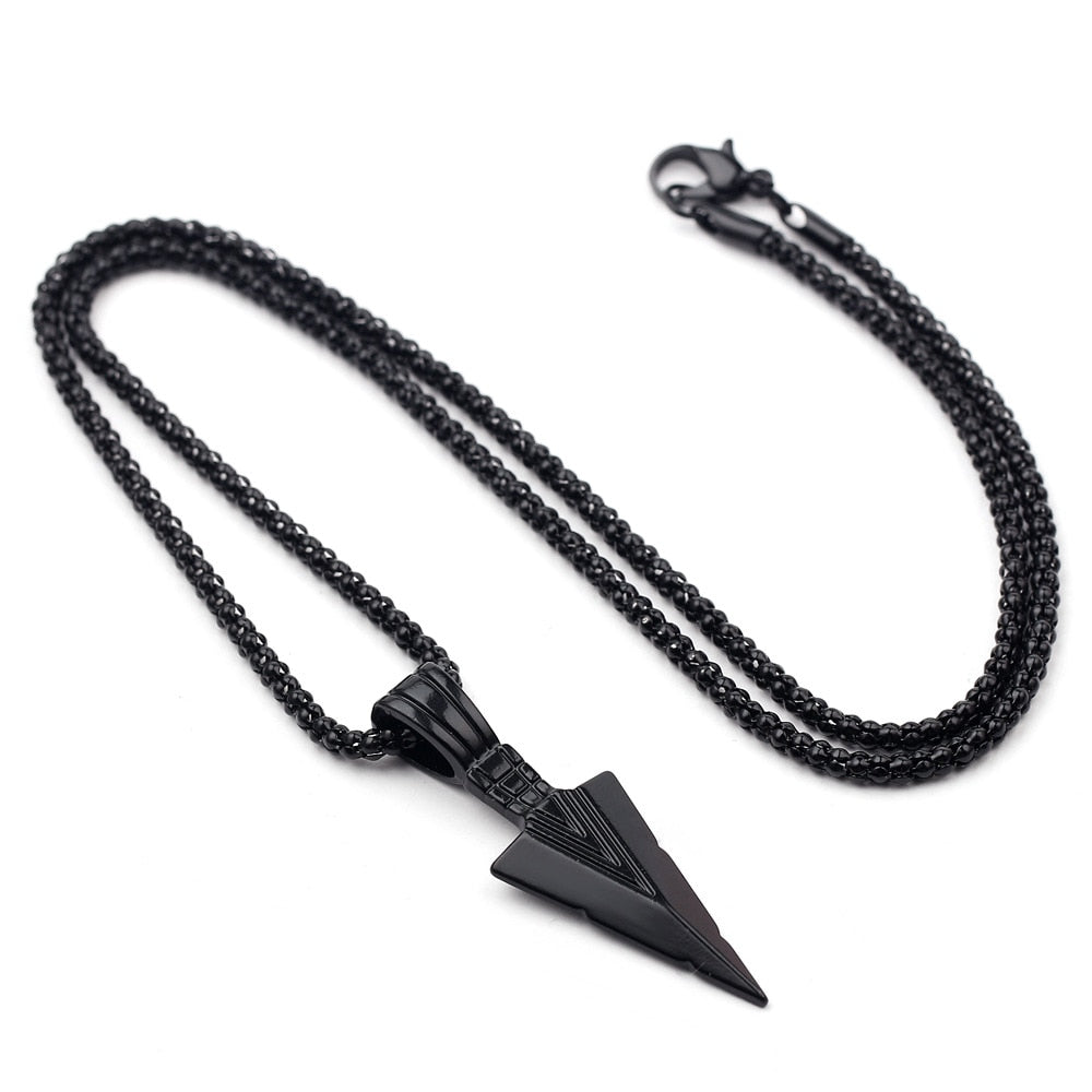 Collar largo con colgante de flecha Men Fashion